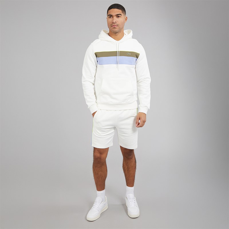 Lacoste Mens Hoodie Flour/Olive Delphinium