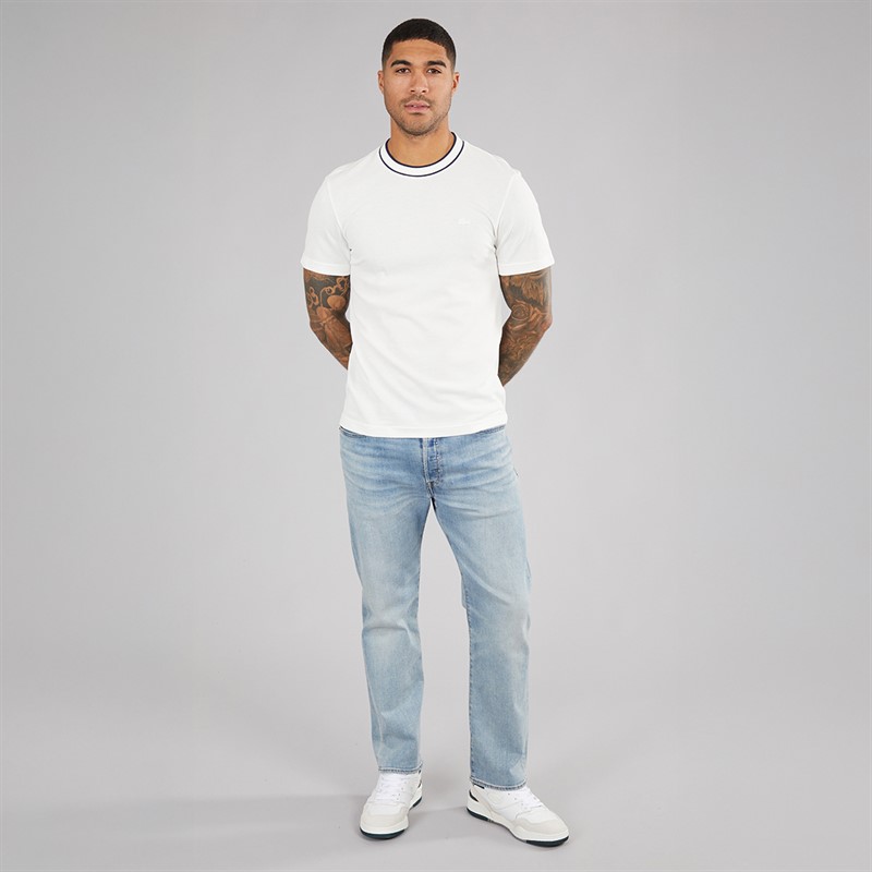 Lacoste Mens Crew Neck T-Shirt Flour