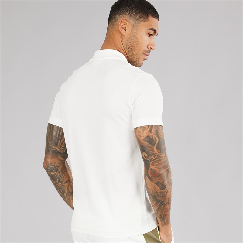 Lacoste Mens Polo Shirt Flour/Olive Delphinium