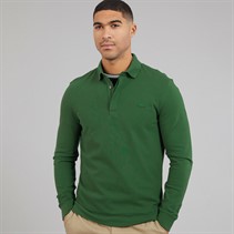 Lacoste Mens Long Sleeve Polo Shirt Green