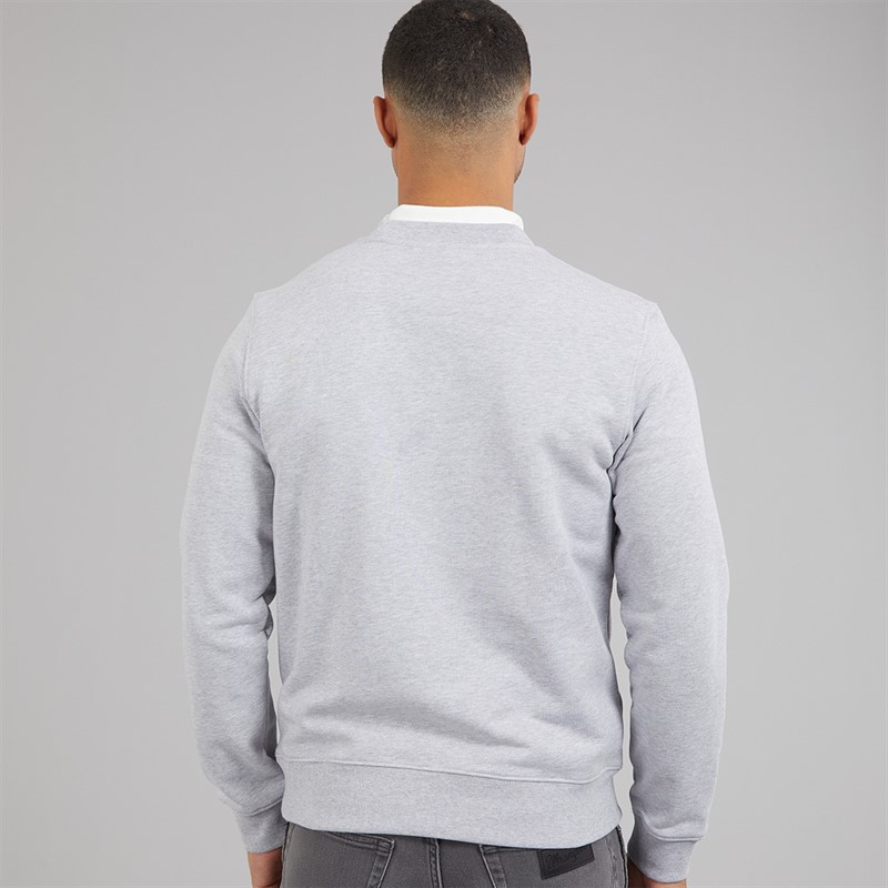 Lacoste Mens Sweatshirt Silver Chine
