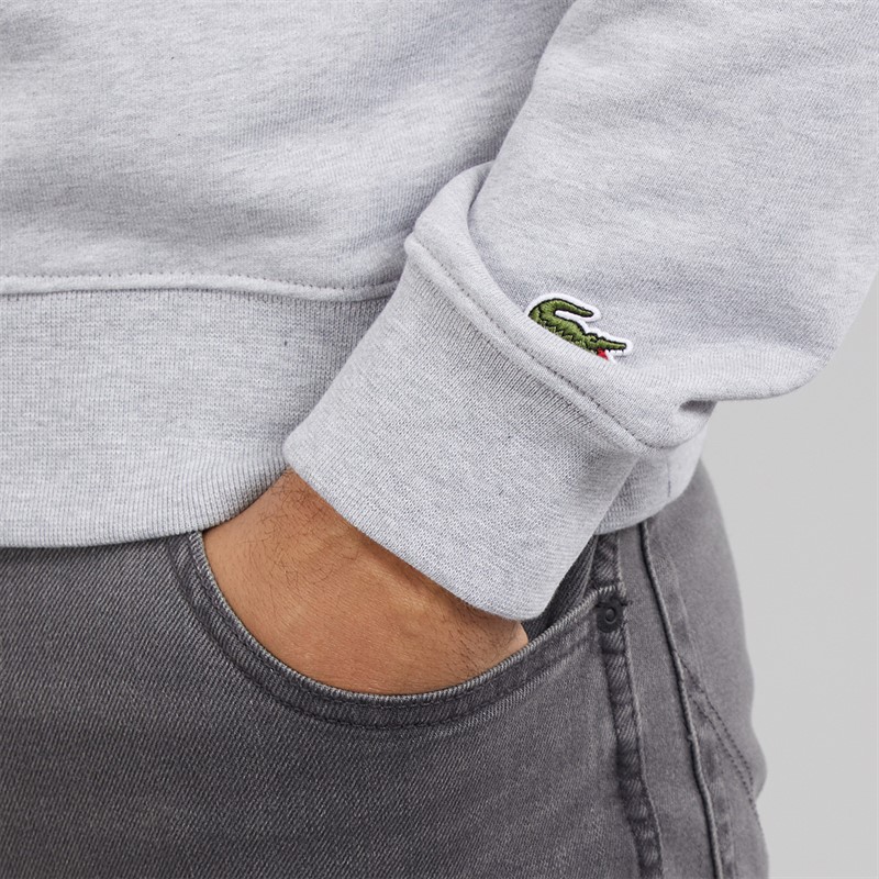 Lacoste Mens Sweatshirt Silver Chine
