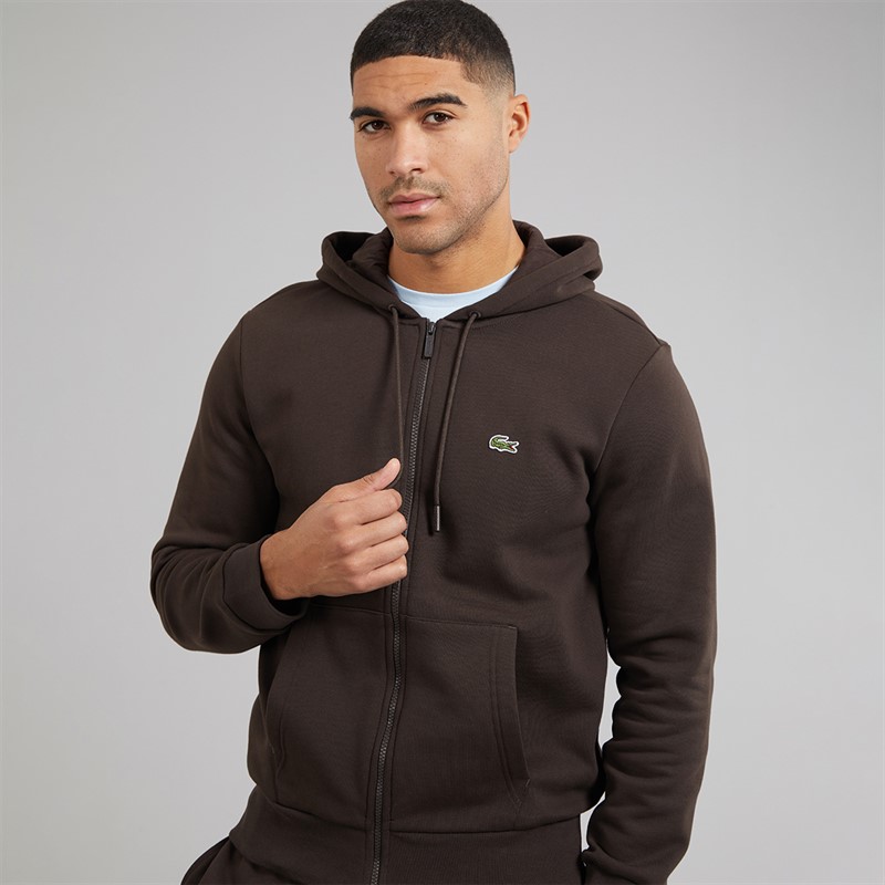 Lacoste Mens Zip Up Hoodie Port 0