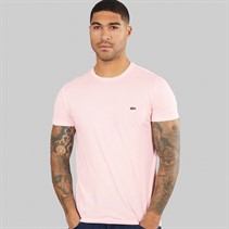 Lacoste Mens Crew Neck T-Shirt Flamingo