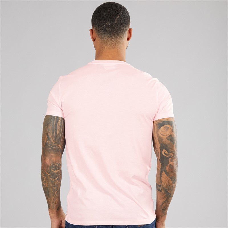 Lacoste Mens Crew Neck T-Shirt Flamingo