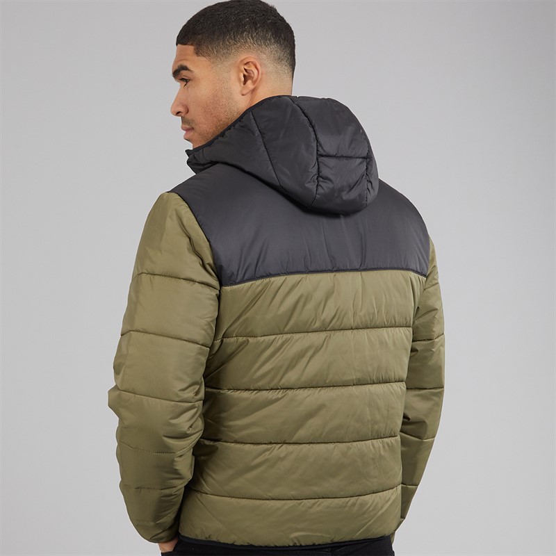 Lacoste Mens Puffer Coat Olive/Black