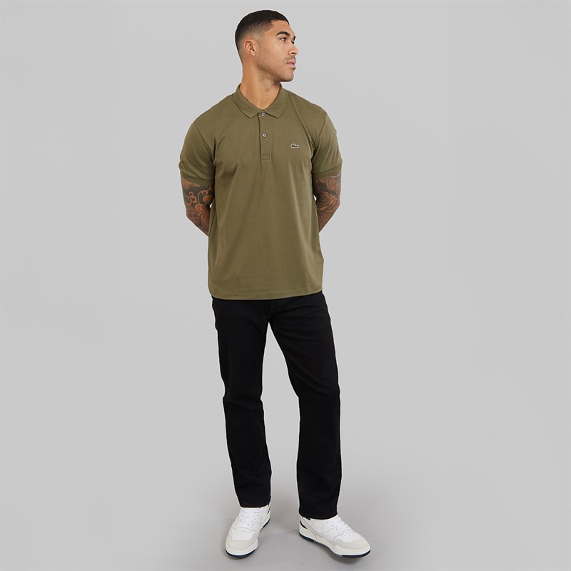 Lacoste Mens Polo Shirt Olive