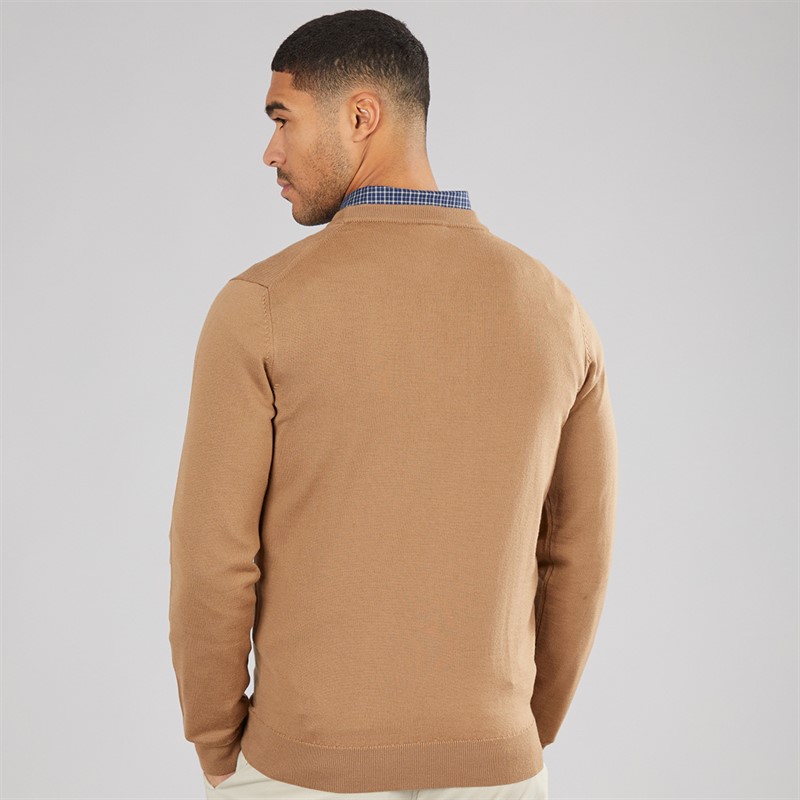 Lacoste Mens Crew Neck Sweatshirt Date Brown