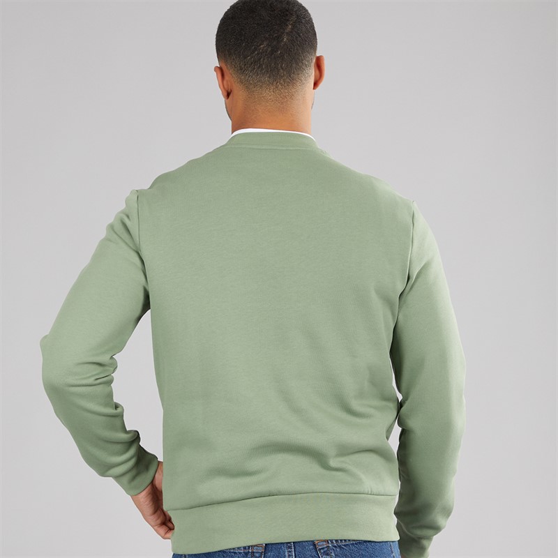 Lacoste Mens Crew Neck Sweatshirt Thyme