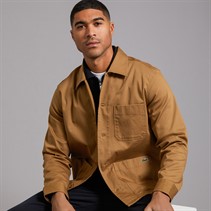 Lacoste Mens Long Sleeve Overshirt Date Brown