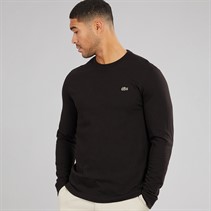 Lacoste Mens Long Sleeve T-Shirt Black