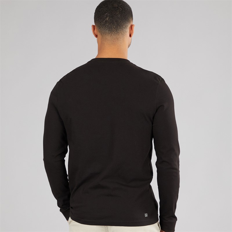 Lacoste Mens Long Sleeve T-Shirt Black