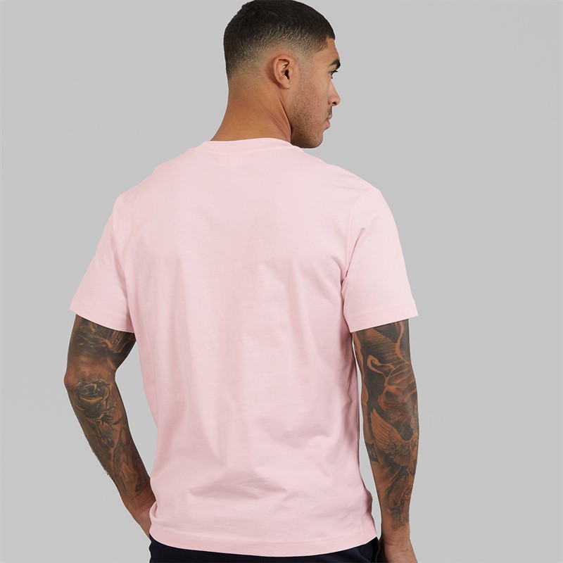 Lacoste Mens Crew Neck T-Shirt Flamingo