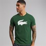 Lacoste Mens Crew Neck T-Shirt Green/Flour