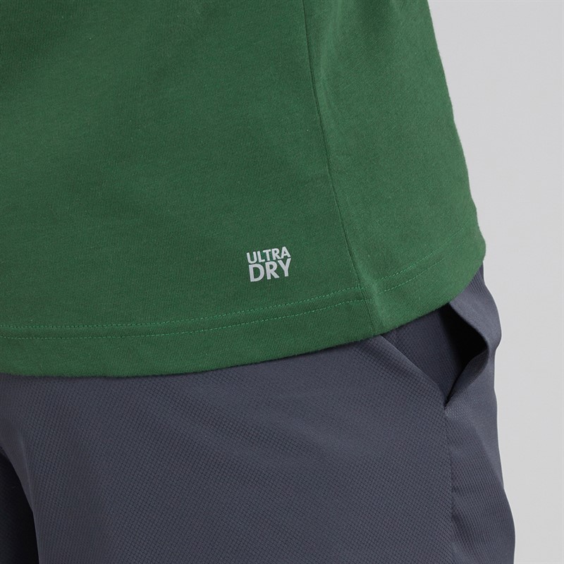 Lacoste Mens Crew Neck T-Shirt Green/Flour