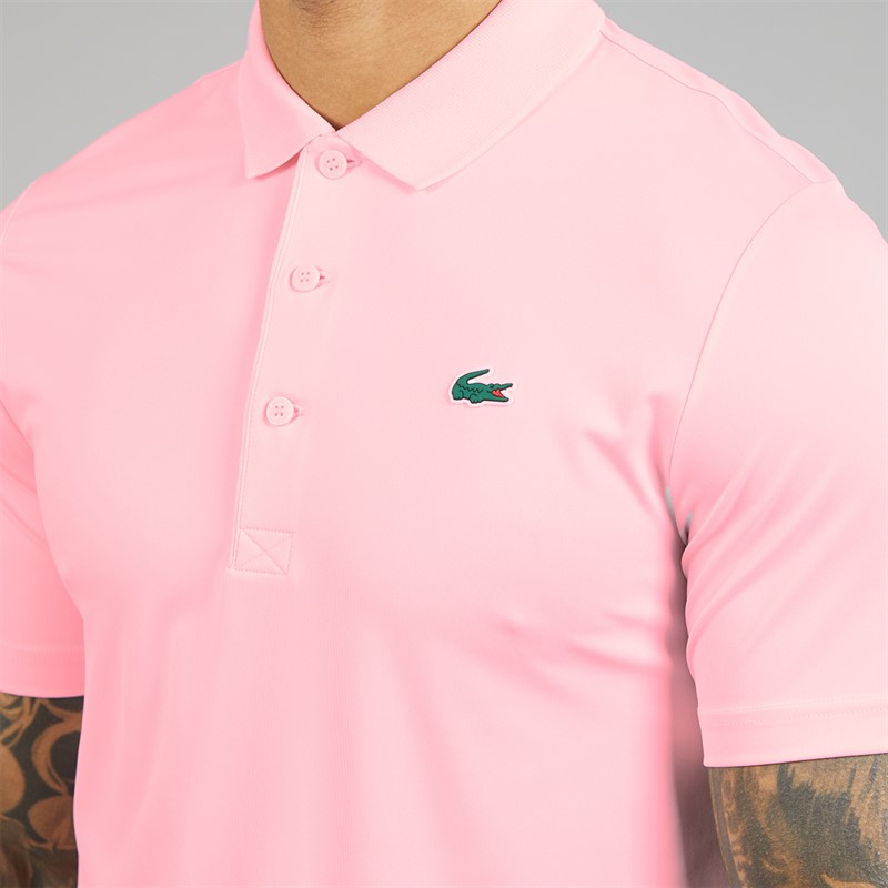 Lacoste Mens Regular Fit Polo Shirt Light Pink