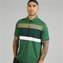 Lacoste Mens Regular Fit Colour Block Polo Shirt Green/Khaki Green