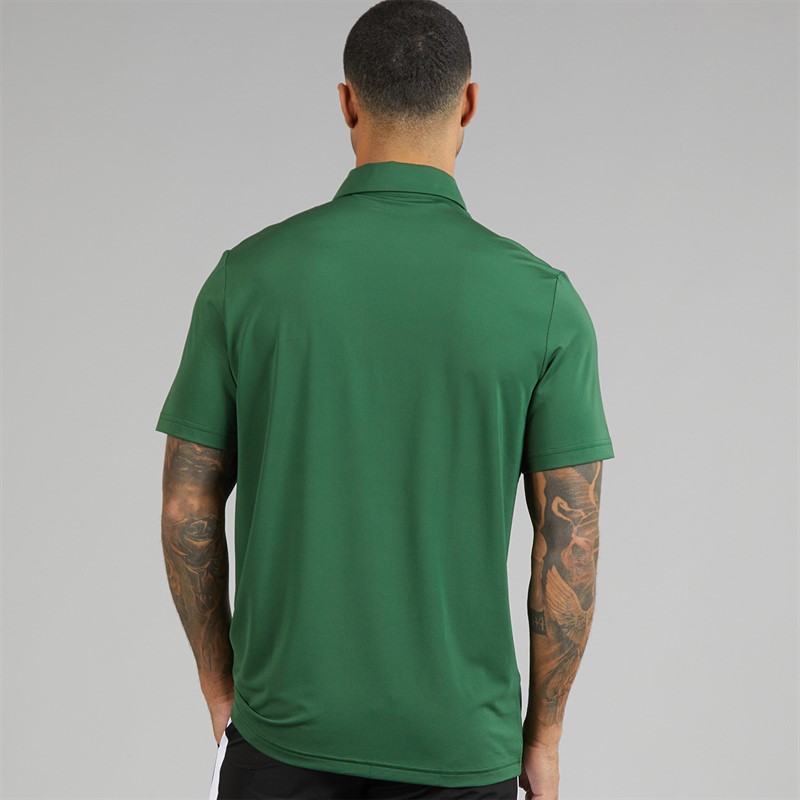 Lacoste Mens Regular Fit Colour Block Polo Shirt Green/Khaki Green