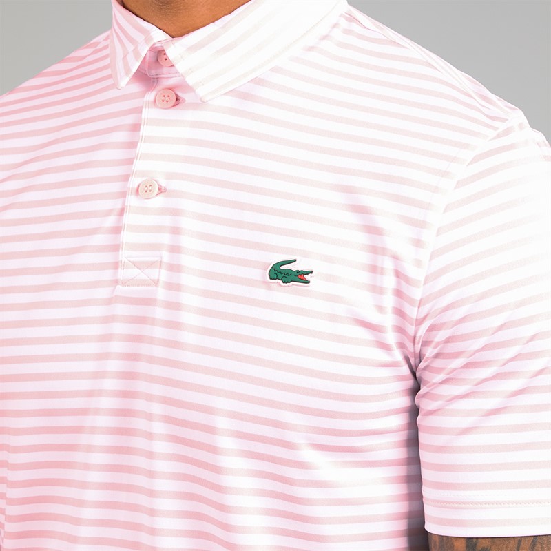 Lacoste Mens Regular Fit Polo Shirt Light Pink