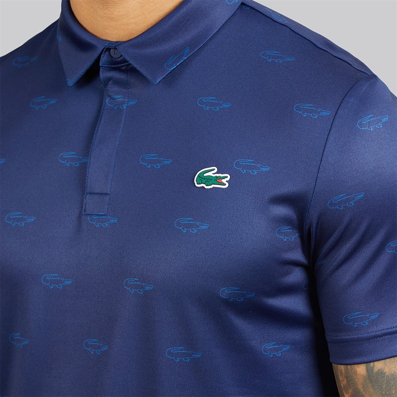 Lacoste Mens Regular Fit Polo Shirt Navy Blue/Blue