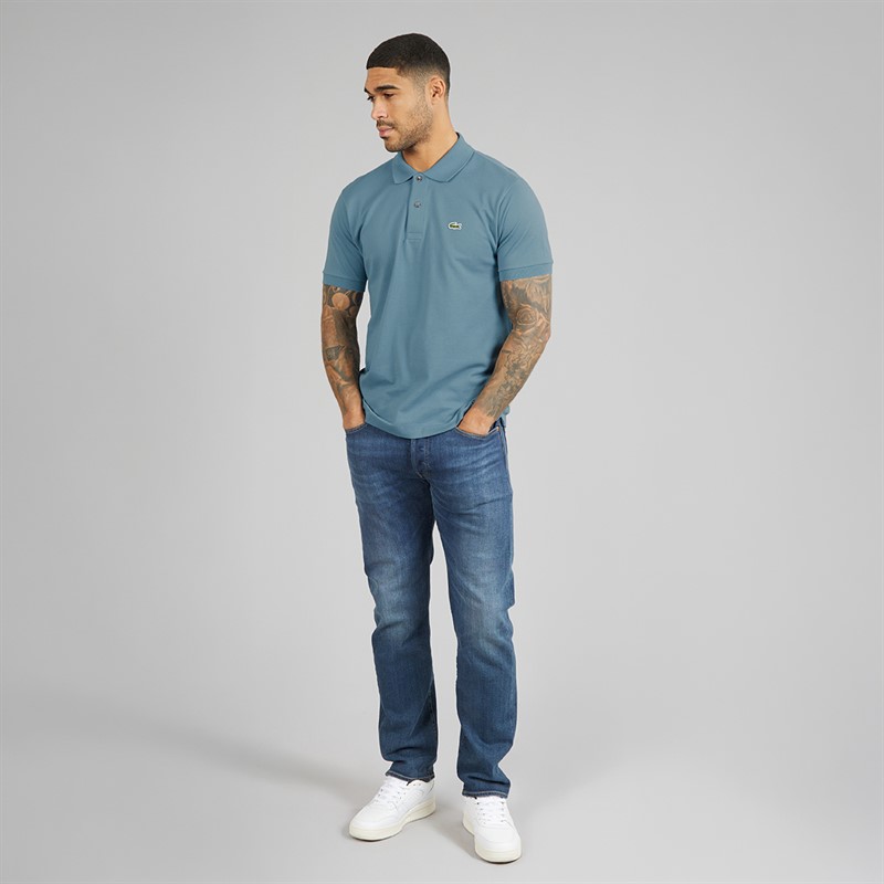 Lacoste Mens Classic Fit Polo Shirt Blue