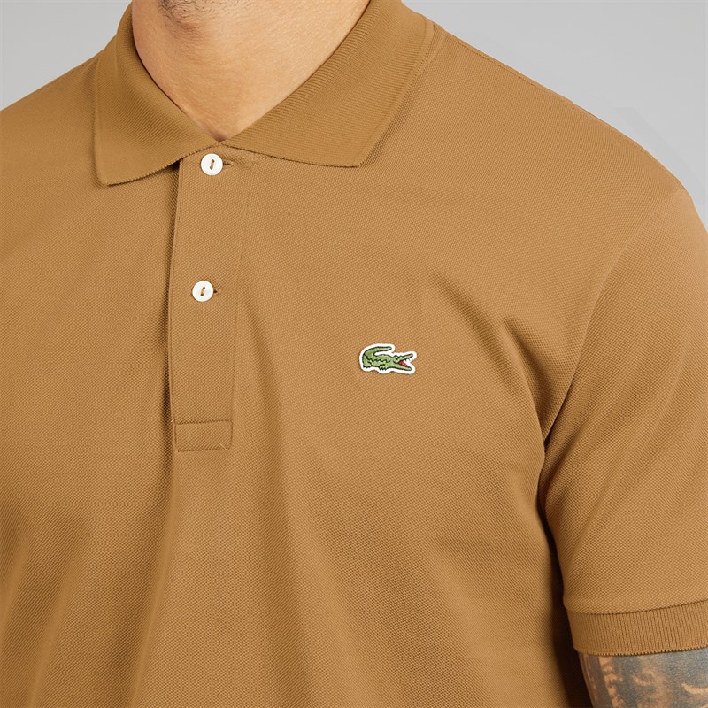 Lacoste Mens Classic Fit Polo Shirt Camel