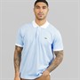 Lacoste Mens Stripe Polo Shirt White/Blue