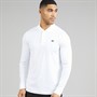 Lacoste Mens Regular Fit Long Sleeve Polo Shirt White