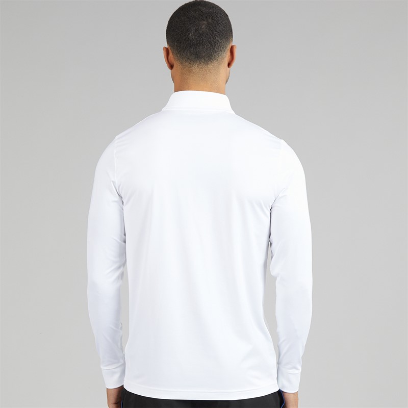 Lacoste Mens Regular Fit Long Sleeve Polo Shirt White
