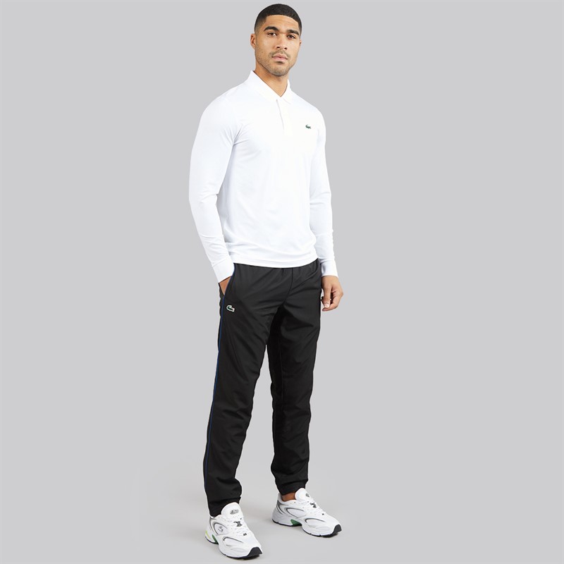 Lacoste Mens Regular Fit Long Sleeve Polo Shirt White