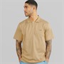 Lacoste Mens Classic Fit Open Neck Polo Shirt Beige