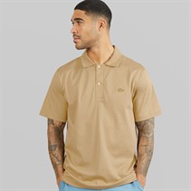 Lacoste Mens Classic Fit Open Neck Polo Shirt Beige
