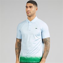 Lacoste Mens Polo Shirt Light Blue/Green