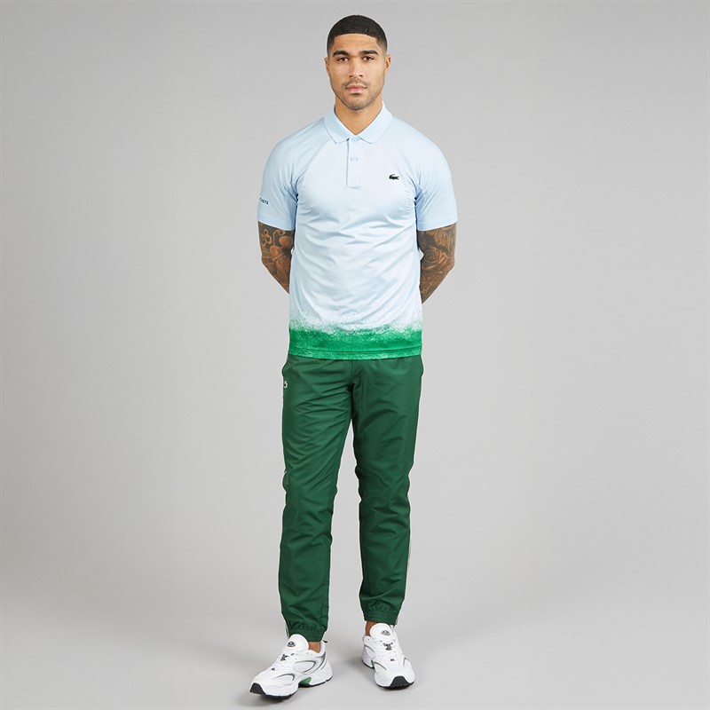 Lacoste Mens Polo Shirt Light Blue/Green