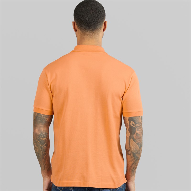Lacoste Mens Classic Fit Polo Shirt Orange