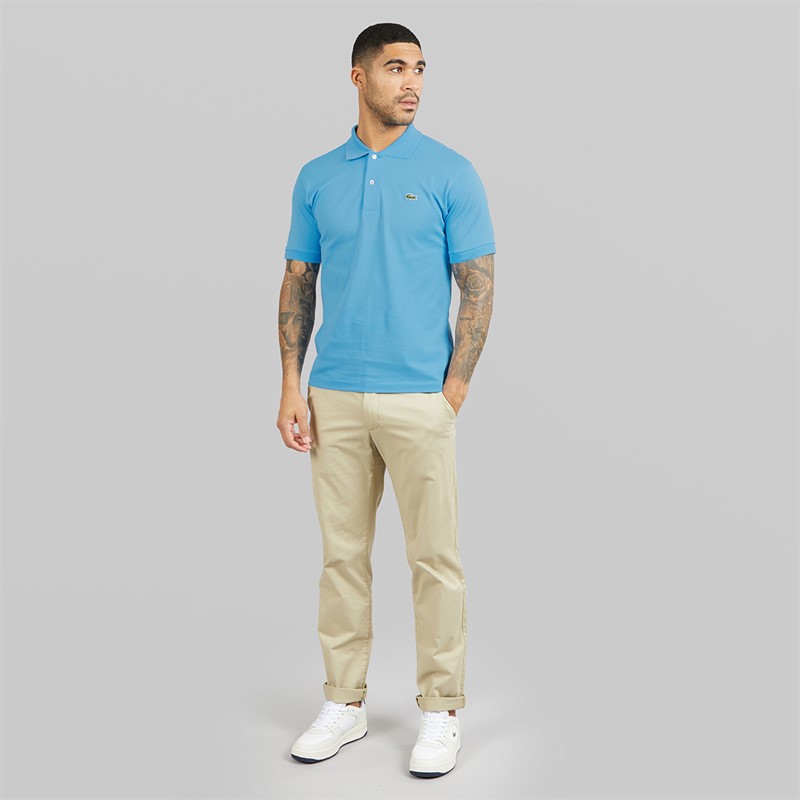 Lacoste Mens Classic Fit Polo Shirt Celest Blue