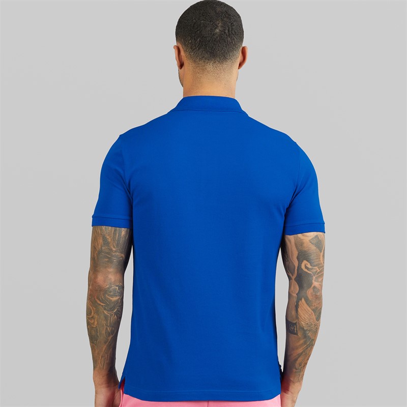 Lacoste Mens Slim Fit Polo Shirt Blue