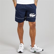 Lacoste Mens Taffeta Shorts Navy Blue/White