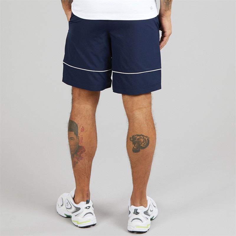 Lacoste Mens Taffeta Shorts Navy Blue/White