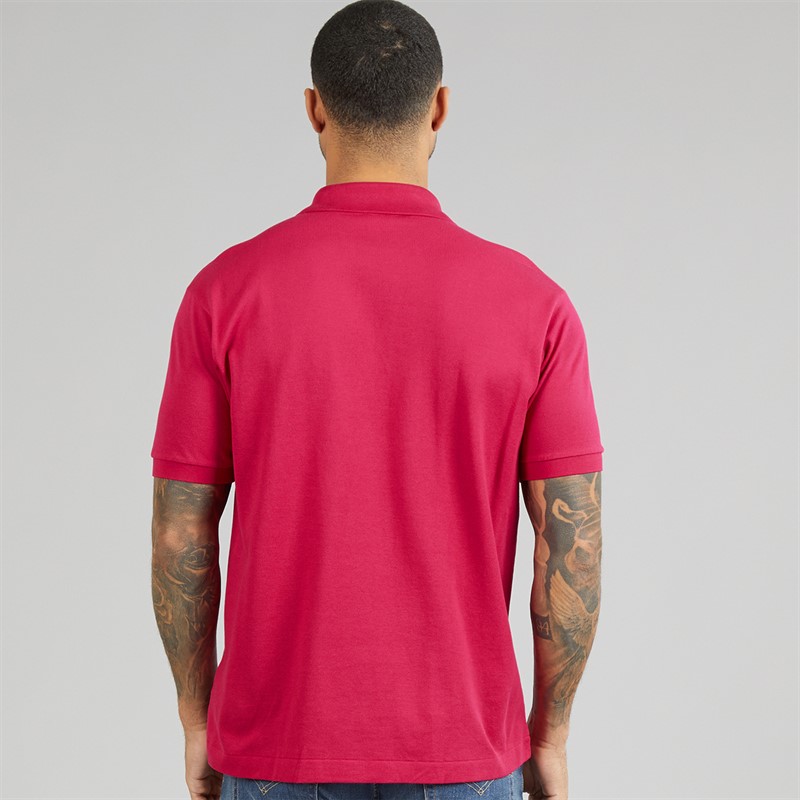 Lacoste Mens Classic Fit Polo Shirt Raspberry Pink