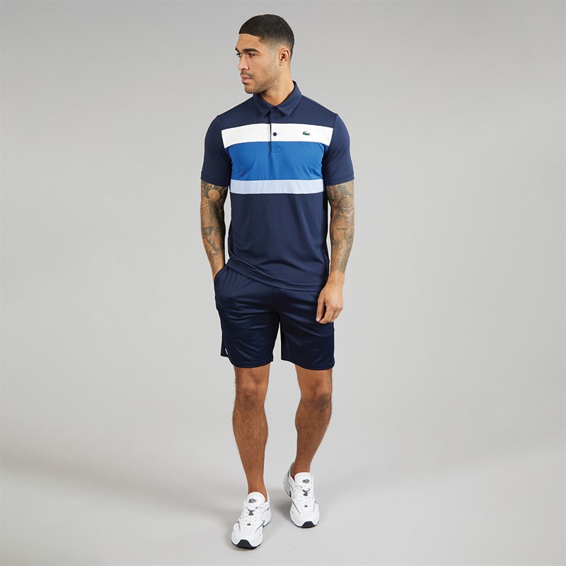 Lacoste Mens Stretch Shorts Midnight Blue