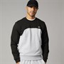 Lacoste Mens Classic Fit Colour Block Sweatshirt Grey Chine/Black