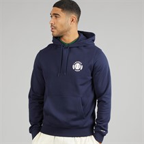 Lacoste Mens Print Hoodie Midnight Blue