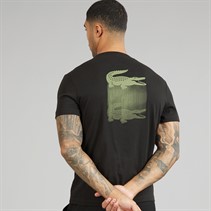 Lacoste Mens Printed T-Shirt Black