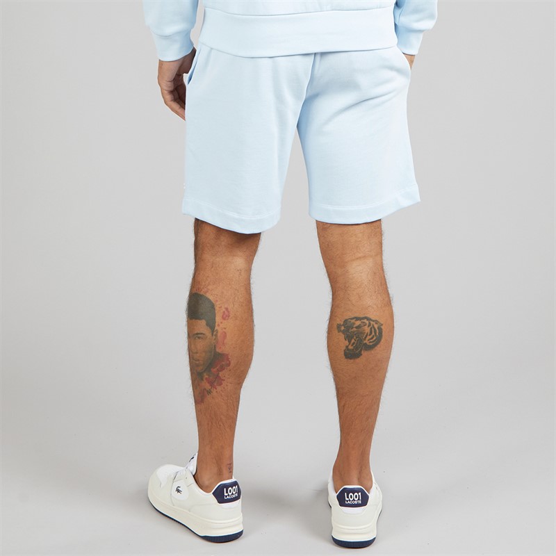 Lacoste Mens Regular Fit Fleece Shorts Light Blue