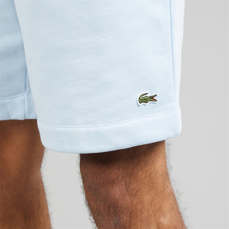 Lacoste Mens Regular Fit Fleece Shorts Light Blue