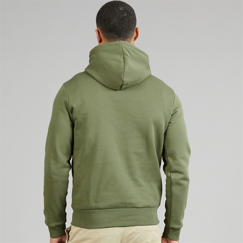 Lacoste Mens Fleece Hoodie Khaki Green