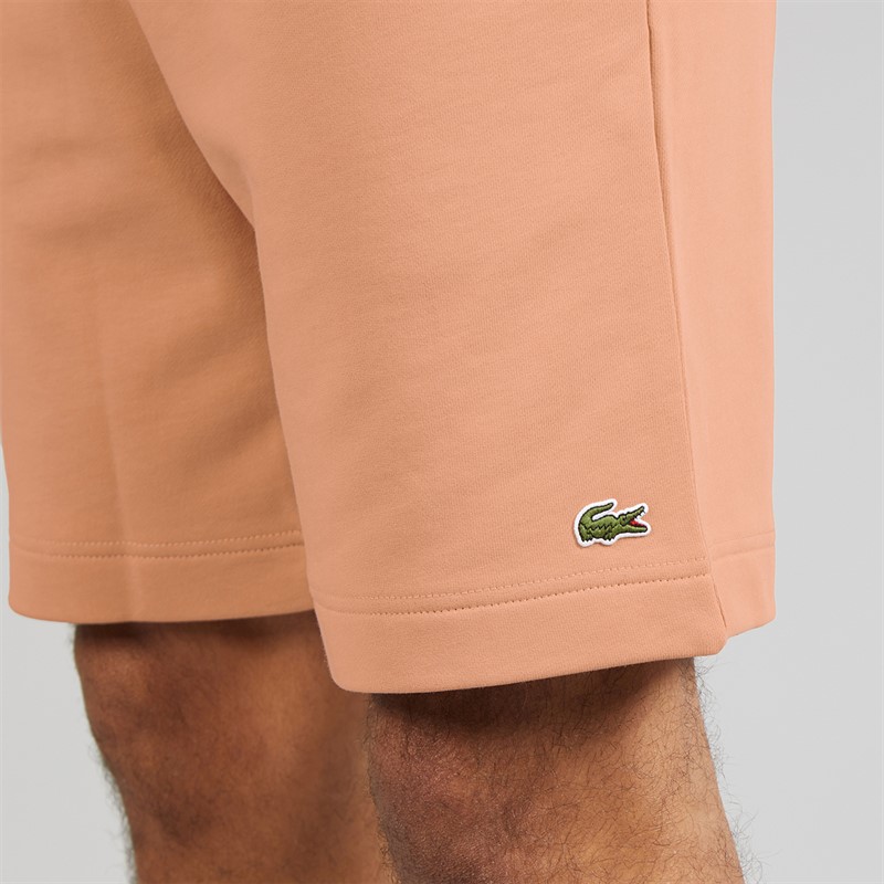 Lacoste Mens Regular Fit Fleece Shorts Pinkish Beige