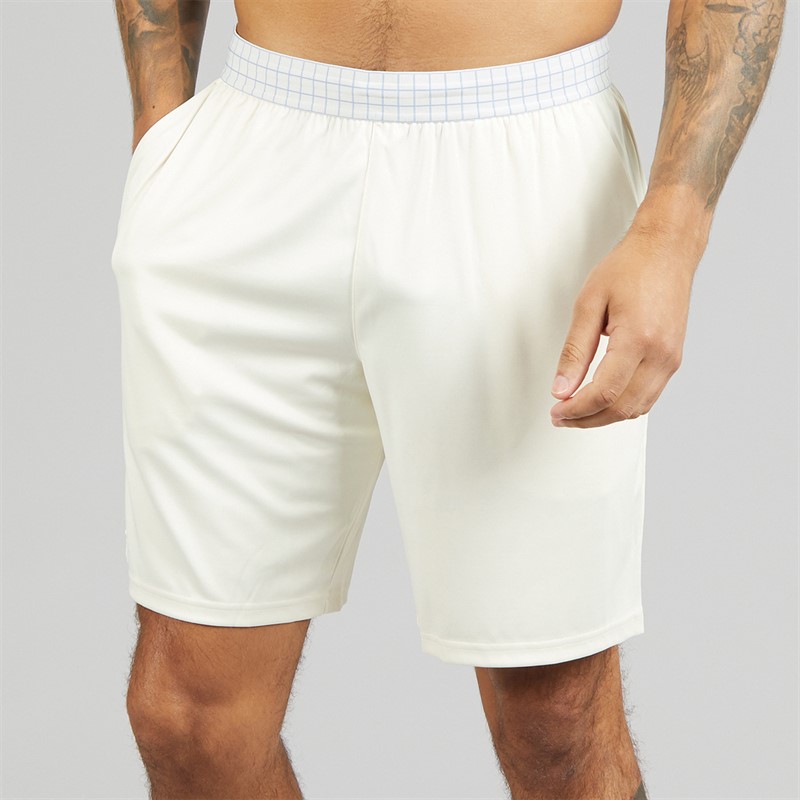 Lacoste Mens Stretch Shorts Ecru White
