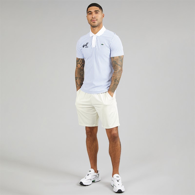 Lacoste Mens Stretch Shorts Ecru White
